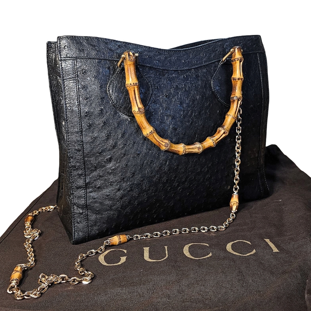 GUCCI OSTRICH DIANA BAG - Picture 16 of 16